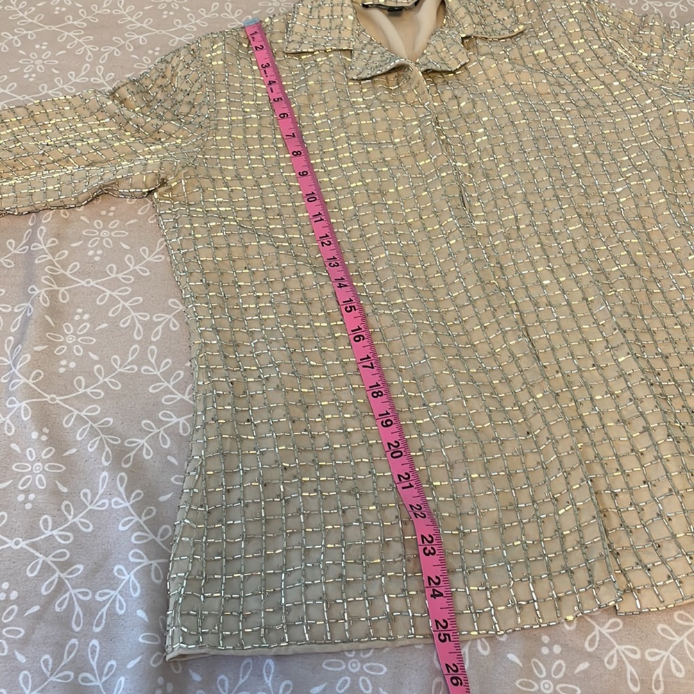 Emanuel Ungaro silk beaded evening jacket size S - Picture 12 of 13